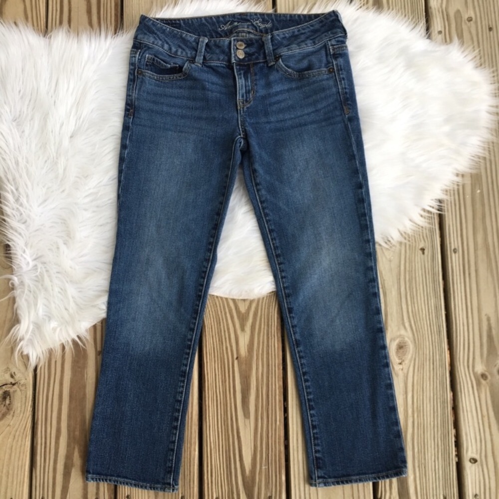 American Eagle Artist Crop Capri Denim Jeans
